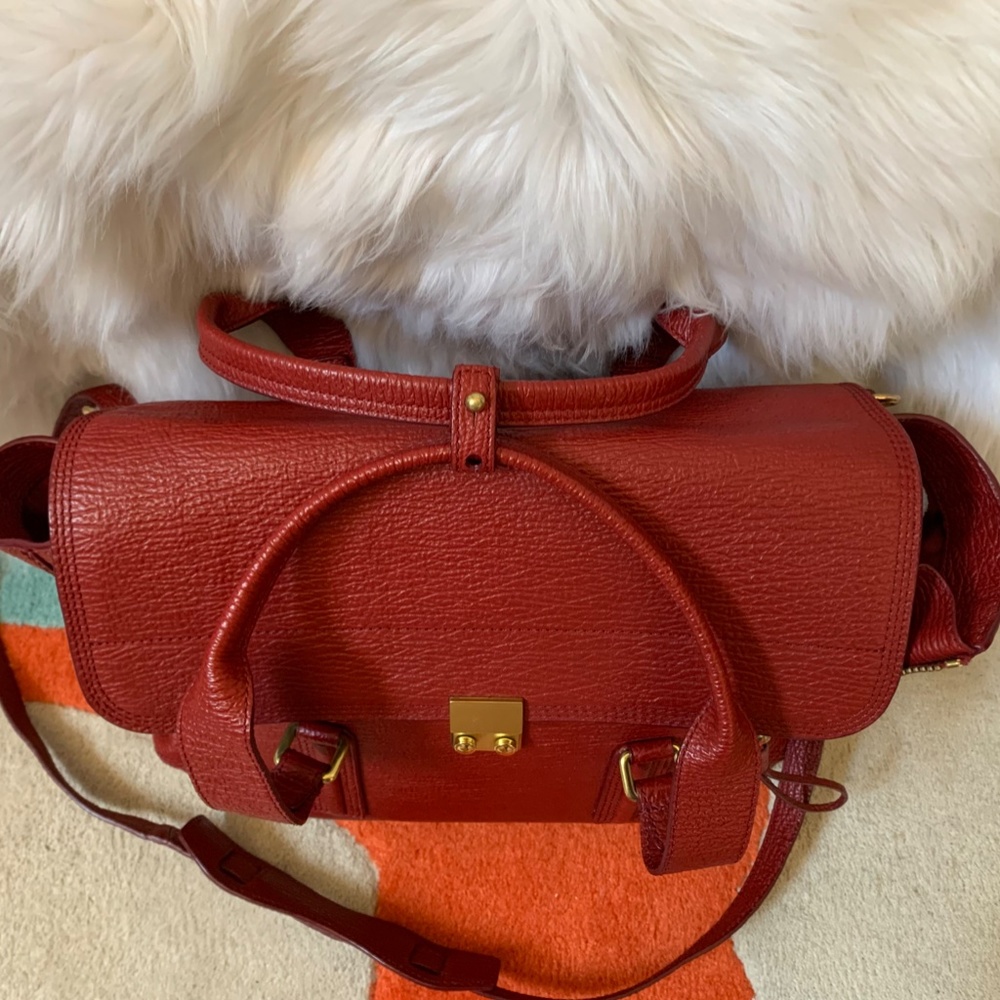 3.1 Phillip Lim Large Pashli- Crimson - Picture 4 of 12